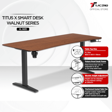 โต๊ะปรับระดับ TTRACING TITUS SMART DESK 1.8M สี WALNUT_1